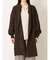 ウール混ミックスヤーン ゆるニットコート