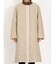 切替キルト ノーカラーコート
