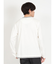 レーヨンナイロン フェイクレイヤード クルーネック長袖Tシャツ