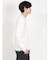 レーヨンナイロン フェイクレイヤード クルーネック長袖Tシャツ