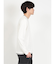 レーヨンナイロン フェイクレイヤード クルーネック長袖Tシャツ