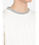 レーヨンナイロン フェイクレイヤード クルーネック長袖Tシャツ