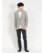 レーヨンナイロン フェイクレイヤード クルーネック長袖Tシャツ