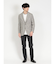 レーヨンナイロン フェイクレイヤード クルーネック長袖Tシャツ