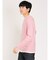 レーヨンナイロン フェイクレイヤード クルーネック長袖Tシャツ