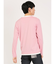 レーヨンナイロン フェイクレイヤード クルーネック長袖Tシャツ