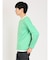 レーヨンナイロン フェイクレイヤード クルーネック長袖Tシャツ