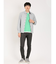 レーヨンナイロン フェイクレイヤード クルーネック長袖Tシャツ
