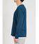 レーヨンナイロン フェイクレイヤード クルーネック長袖Tシャツ