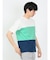 三段切替 クルーネック半袖Tシャツ