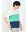 三段切替 クルーネック半袖Tシャツ