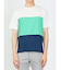 三段切替 クルーネック半袖Tシャツ