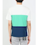 三段切替 クルーネック半袖Tシャツ