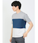 三段切替 クルーネック半袖Tシャツ