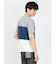 三段切替 クルーネック半袖Tシャツ