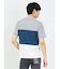三段切替 クルーネック半袖Tシャツ