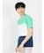三段切替 クルーネック半袖Tシャツ