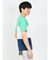 三段切替 クルーネック半袖Tシャツ