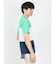 三段切替 クルーネック半袖Tシャツ
