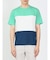 三段切替 クルーネック半袖Tシャツ