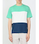 三段切替 クルーネック半袖Tシャツ