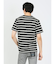 ミックスボーダー クルーネック半袖Tシャツ