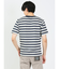 ミックスボーダー クルーネック半袖Tシャツ