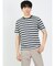 ミックスボーダー クルーネック半袖Tシャツ