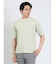 鹿の子 フェイクキーネック半袖Tシャツ