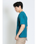 鹿の子 フェイクキーネック半袖Tシャツ