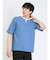 鹿の子 フェイクキーネック半袖Tシャツ