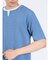 鹿の子 フェイクキーネック半袖Tシャツ