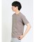 KAITEKI カットジョーゼット クルーネック半袖Ｔシャツ