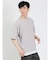 kaule 裾フェイクレイヤード クルーネック半袖Ｔシャツ