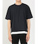 kaule 裾フェイクレイヤード クルーネック半袖Ｔシャツ