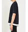 kaule 裾フェイクレイヤード クルーネック半袖Ｔシャツ