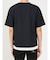 kaule 裾フェイクレイヤード クルーネック半袖Ｔシャツ