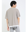 kaule 裾フェイクレイヤード クルーネック半袖Ｔシャツ