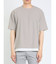 kaule 裾フェイクレイヤード クルーネック半袖Ｔシャツ