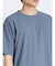 kaule 裾フェイクレイヤード クルーネック半袖Ｔシャツ