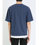 kaule 裾フェイクレイヤード クルーネック半袖Ｔシャツ