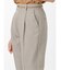 リネン風シャンブレー テーパードパンツ(セットアップ可能)
