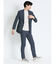 クールドッツ ストレッチ スリムフィット ノータックパンツ(セットアップ可能)