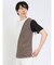 接触冷感 切替クルーネック半袖Tシャツ