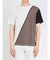 接触冷感 切替クルーネック半袖Tシャツ