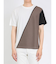 接触冷感 切替クルーネック半袖Tシャツ