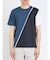 接触冷感 切替クルーネック半袖Tシャツ