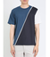 接触冷感 切替クルーネック半袖Tシャツ