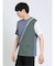 接触冷感 切替クルーネック半袖Tシャツ