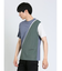 接触冷感 切替クルーネック半袖Tシャツ